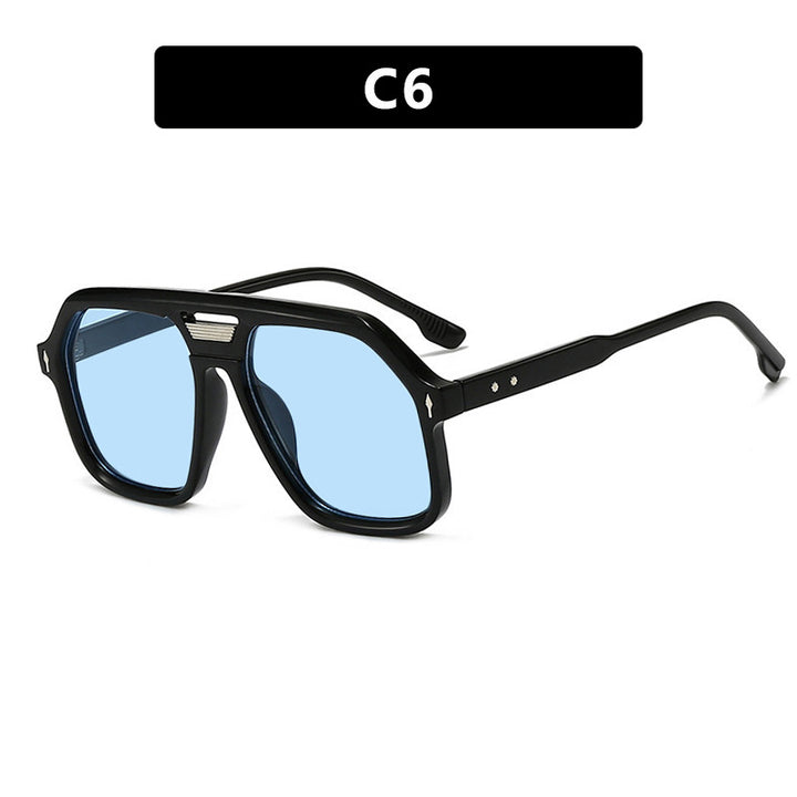 Women's oversized sunglasses with polygonal frame and UV protection Stornfield