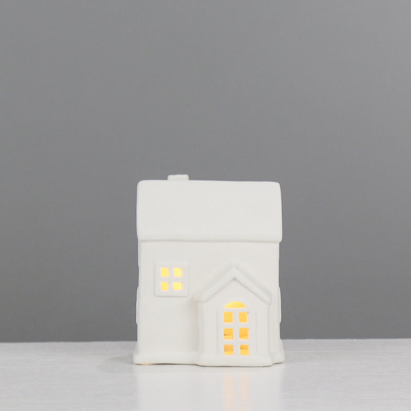 Decorative Ceramic House Lantern Stornfeild