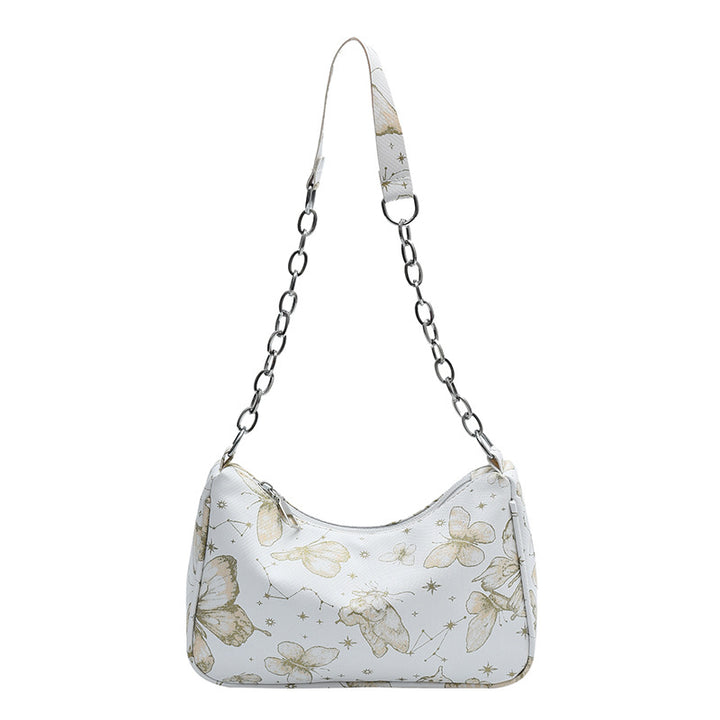 Butterfly Print Designer Hobo Bag