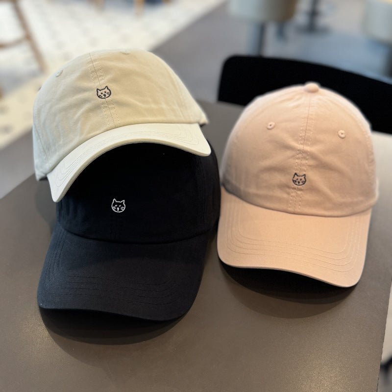 Unisex Cute Cat Embroidered Baseball Cap Stornfield