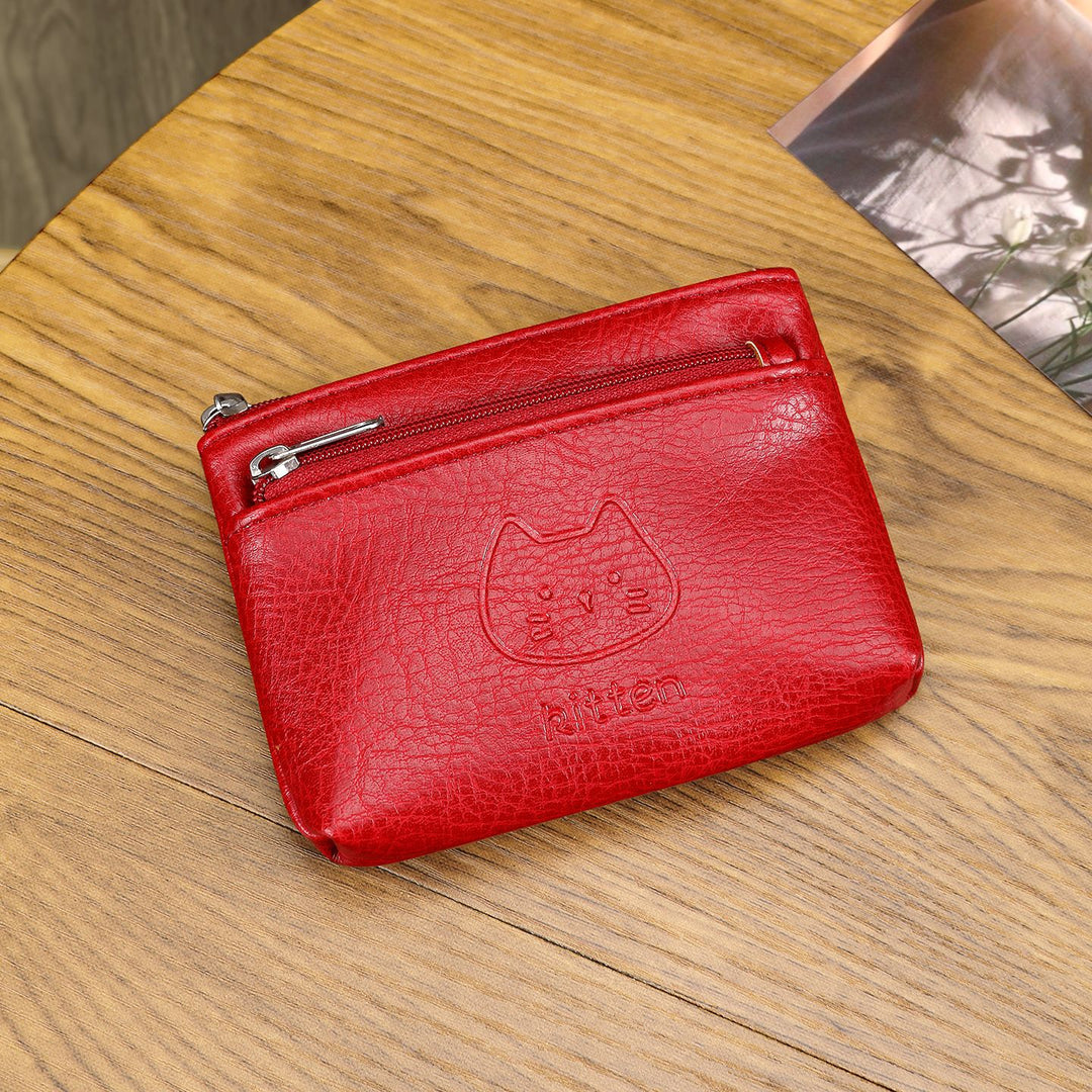 Compact Zippered Coin Pouch