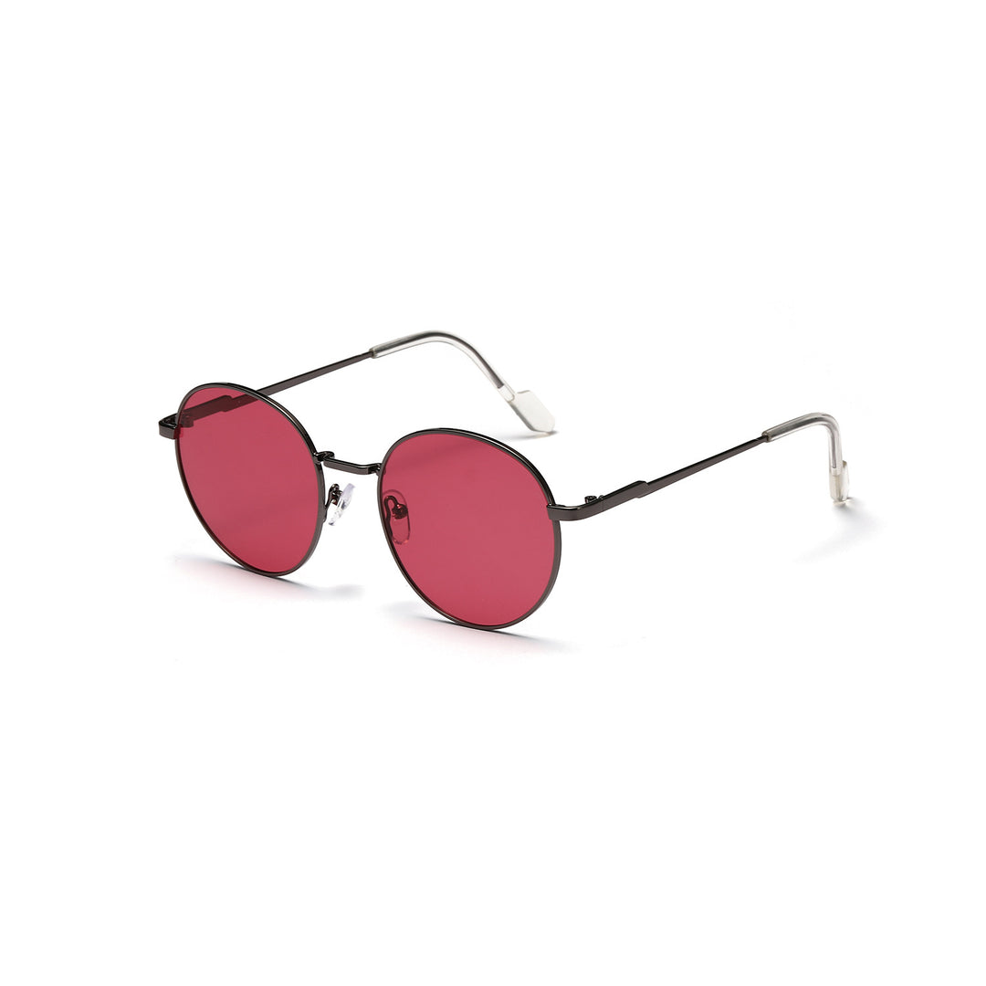 Women round sunglasses with luxurious metal frame and UV protection Stornfield
