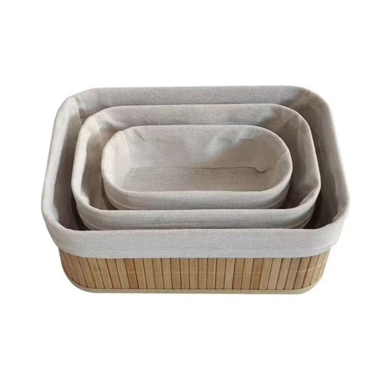 Storage basket with fabric cover Stornfield