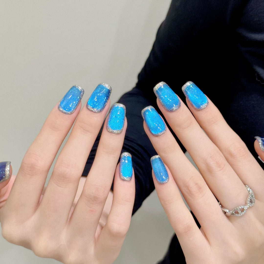 Glitter Gradient Press-On Nail Set