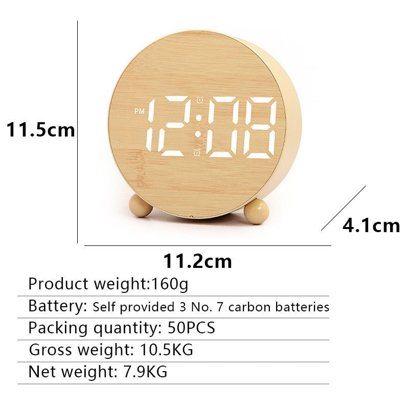 Digital Alarm Clock with Large LED Display and Gentle Alarm Function Stornfield