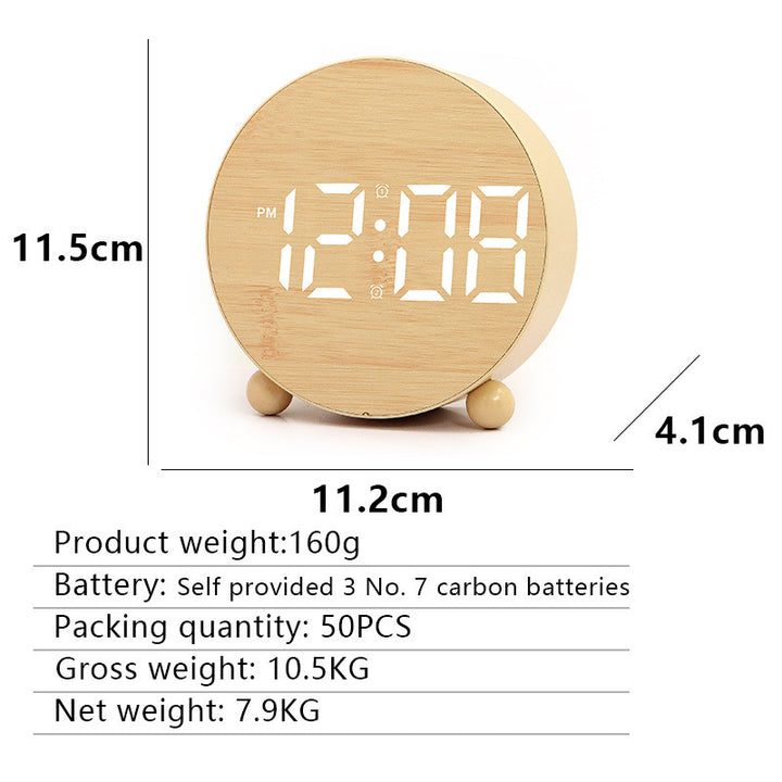 Digital Alarm Clock with Large LED Display and Gentle Alarm Function Stornfield