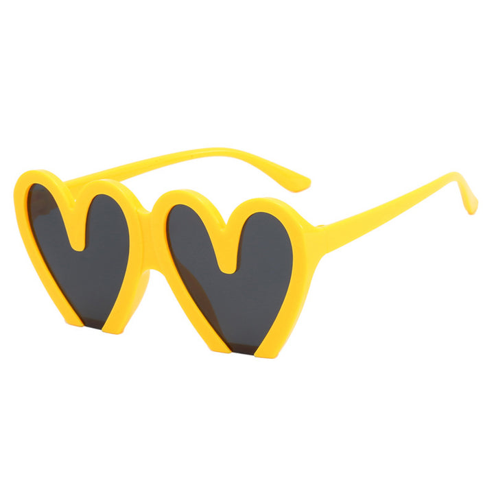 Women's Heart-Shaped Sunglasses with Durable Plastic Frame and UV Protection Stornfield