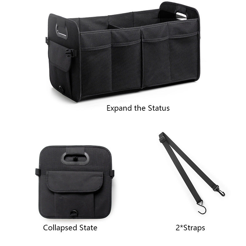 Organizer storage basket with side compartments Stornfield