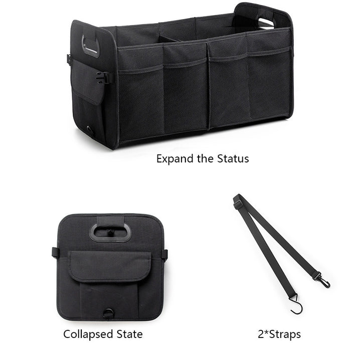 Organizer storage basket with side compartments Stornfield