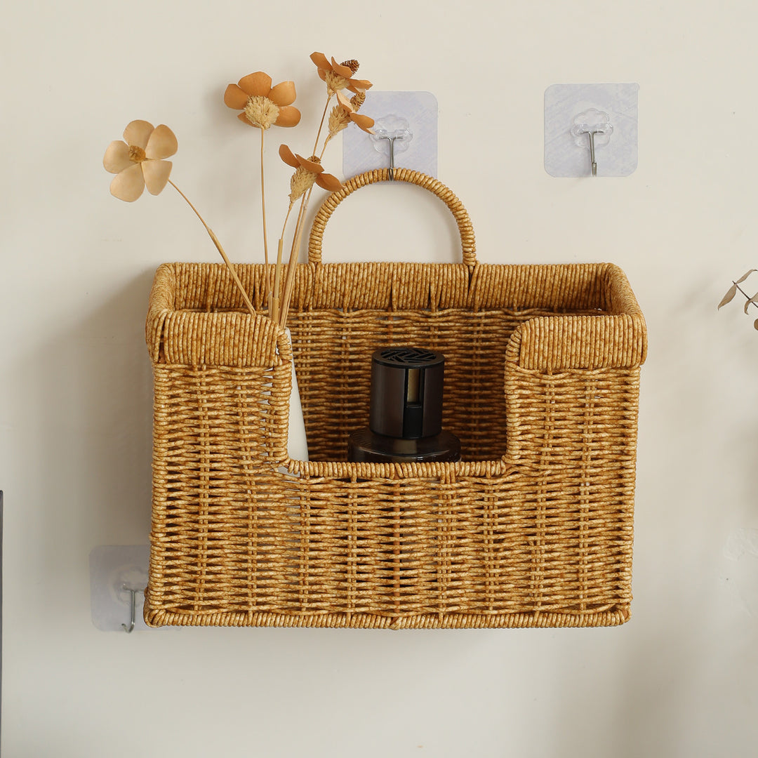 Unisex Handwoven Storage Basket with Practical Carrying Handle Stornfield