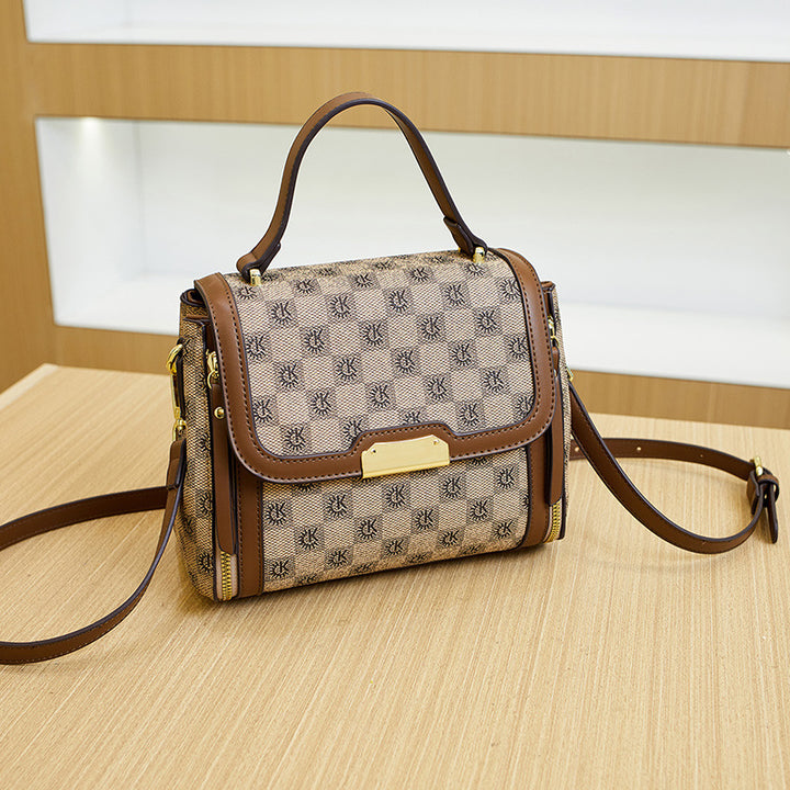 Stylish Structured Handbag with Adjustable Strap