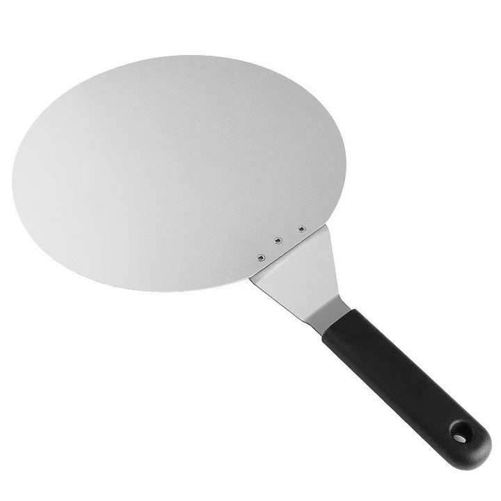 round stainless steel pizza peel with ergonomic heat resistant handle Stornfield