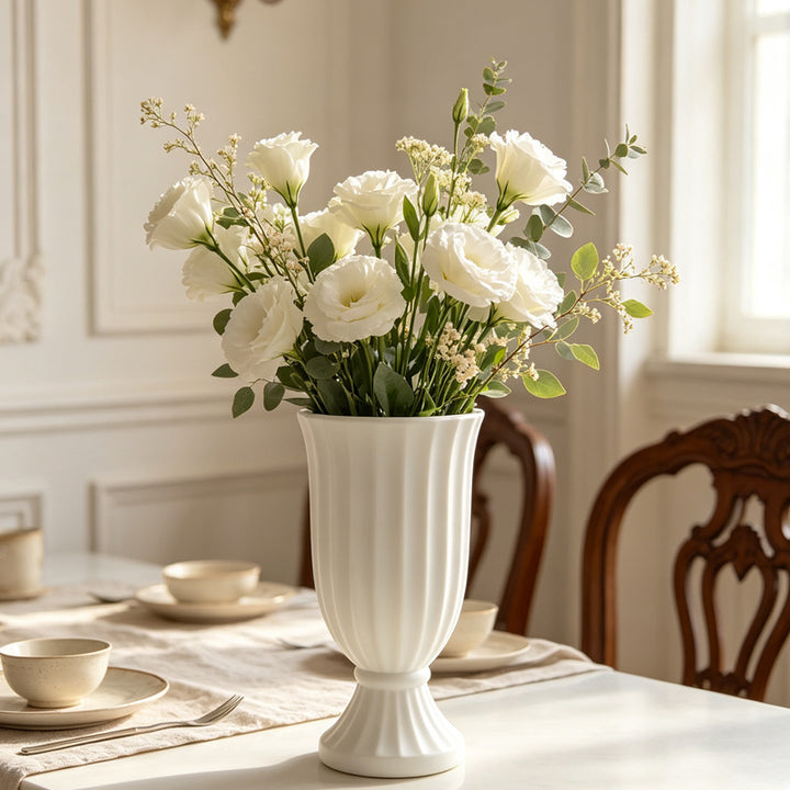 Majestic Ribbed Decorative Vase Stornfeild