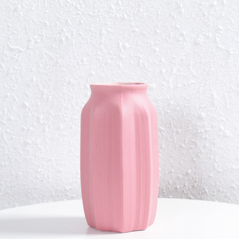 Textured Ceramic Floral Vase Stornfeild
