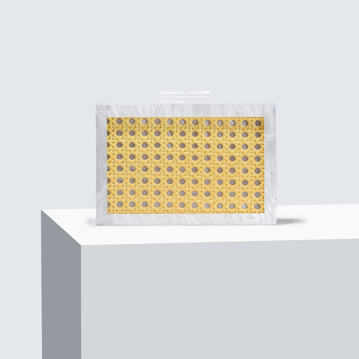 Sculptural Pearl-Embellished Handbag