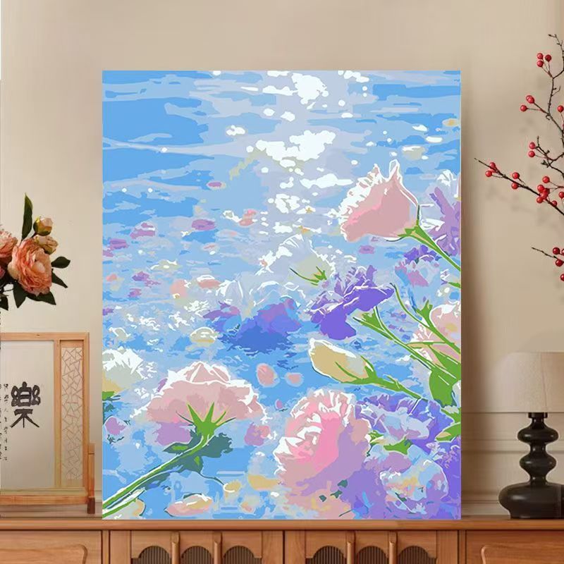Floral Impressionist Canvas Art Print Stornfield