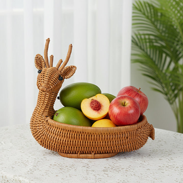 Decorative Animal-Shaped Woven Basket Stornfield