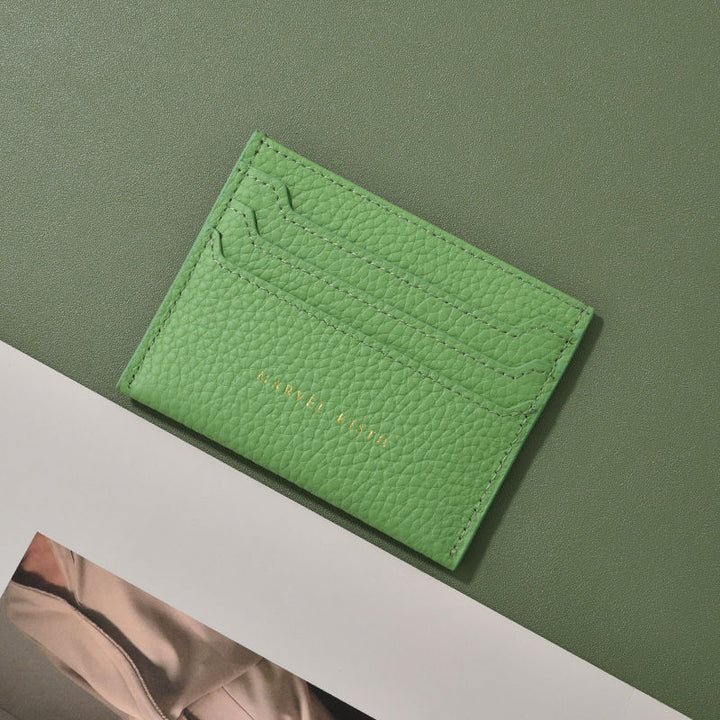 Textured Leather Card Holder Stornfield