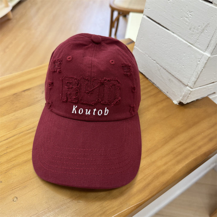 Men's Distressed Embroidered Baseball Cap Stornfield