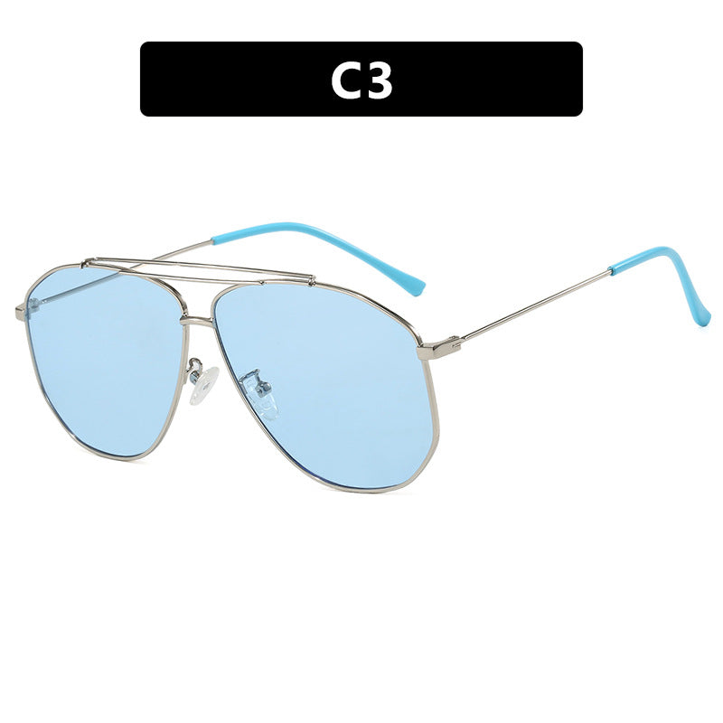 Women's creative pilot sunglasses with striking frame Stornfield