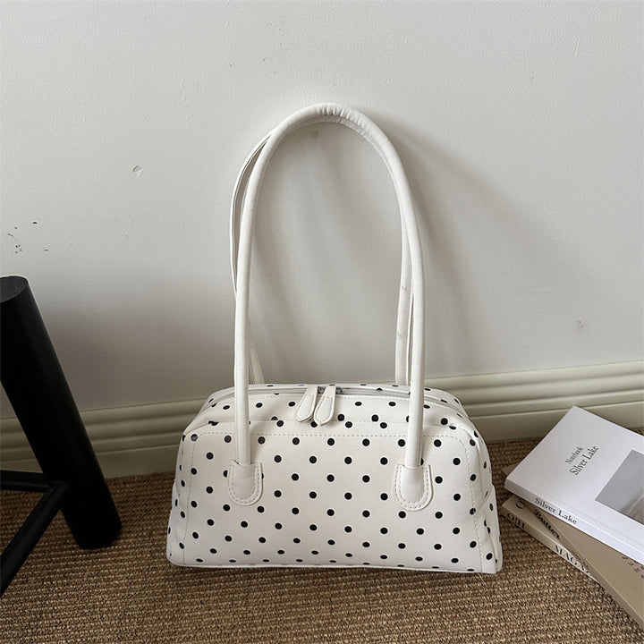 Polka Dot Retro Structured Handbag