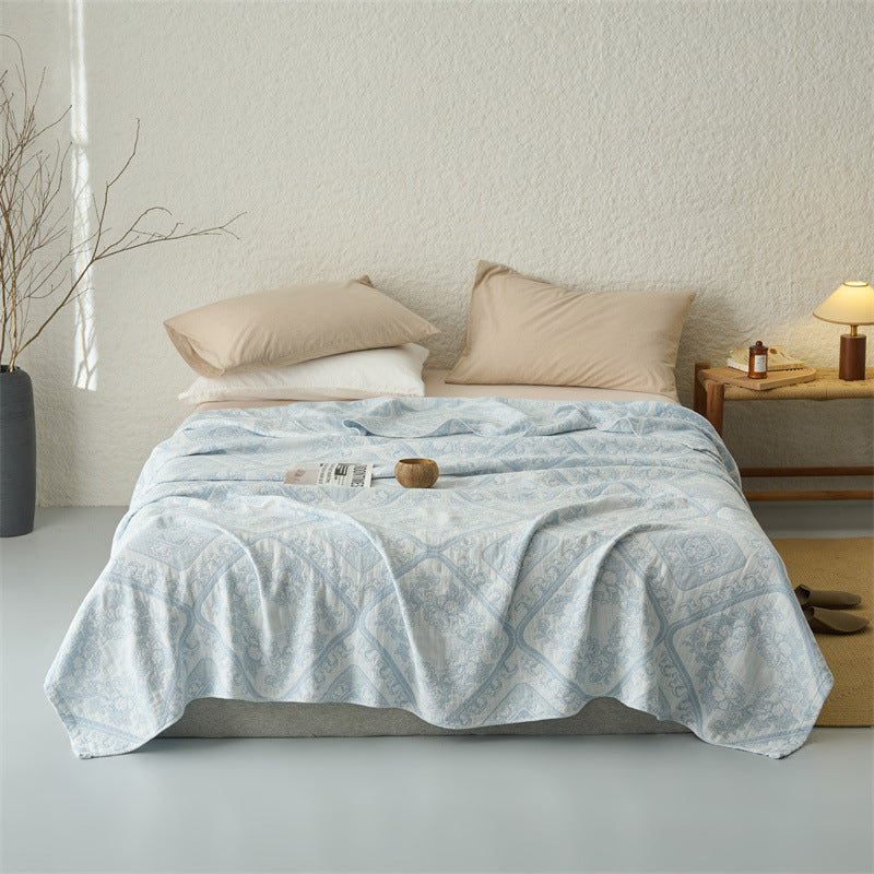 Lightweight Cotton Medallion Quilt Coverlet
