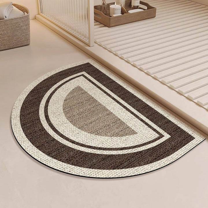 Round Bathroom Area Mat