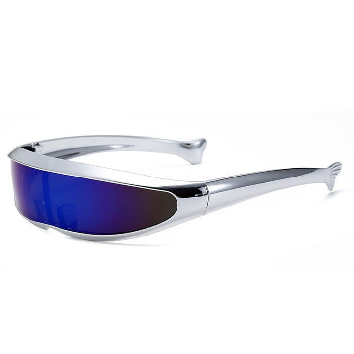 Women Futuristic Designer Sunglasses with Stylish Gold Frame Stornfield