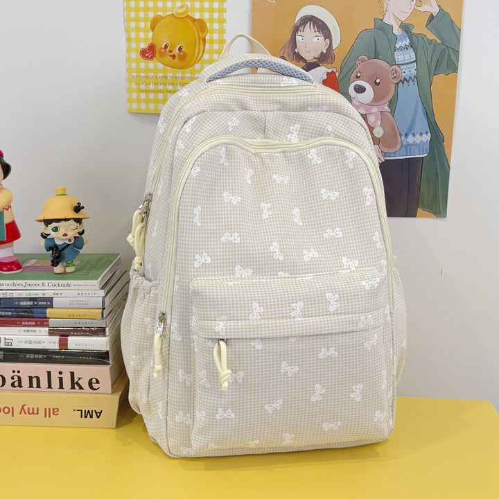 Cute Bow-Embellished Casual Backpack Stornfield