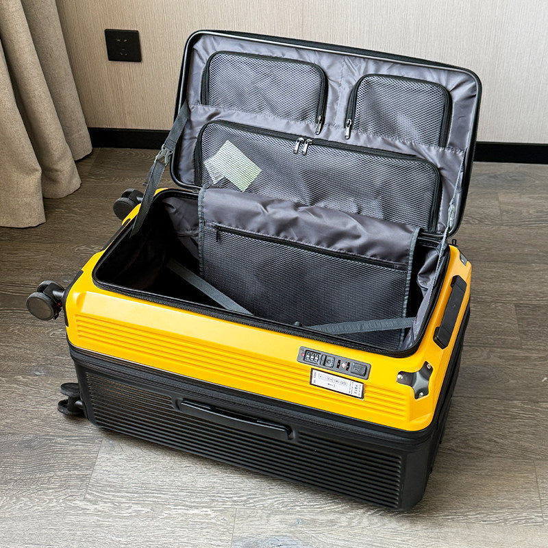Men's Smart Multi-Compartment Hard Shell Travel Suitcase Stornfield