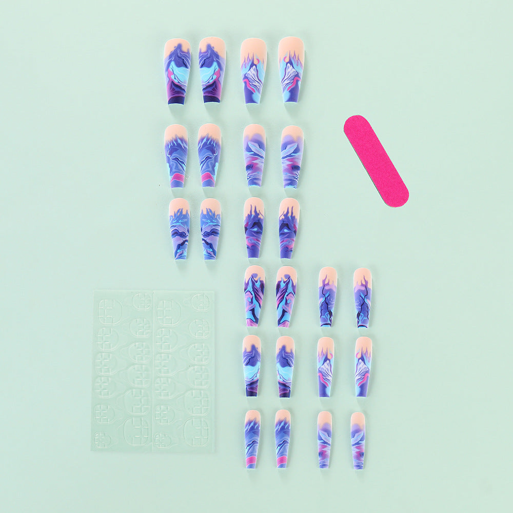 Artificial nails in modern marble design Stornfield