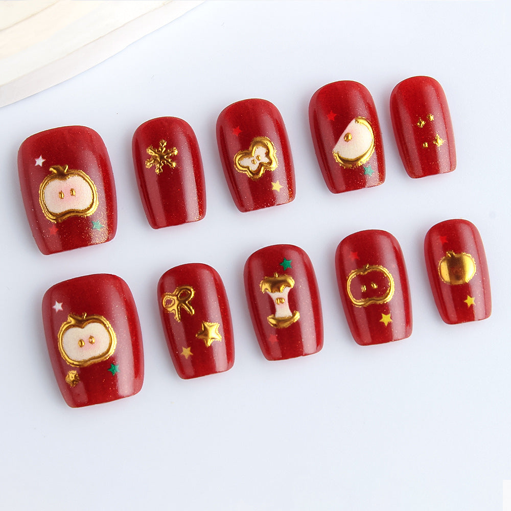 Festive Themed Press-On Nail Art Set Stornfield 1787542947