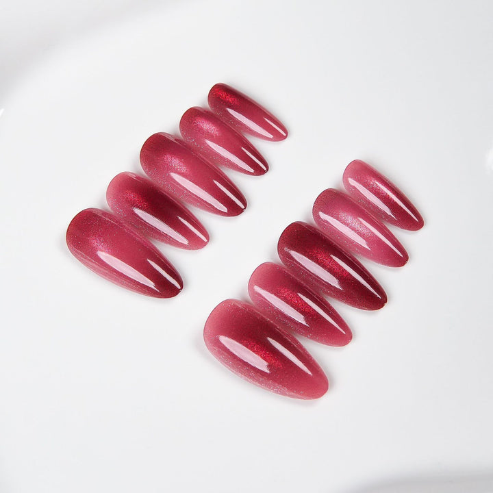 Iridescent Pointed Press-On Nail Set