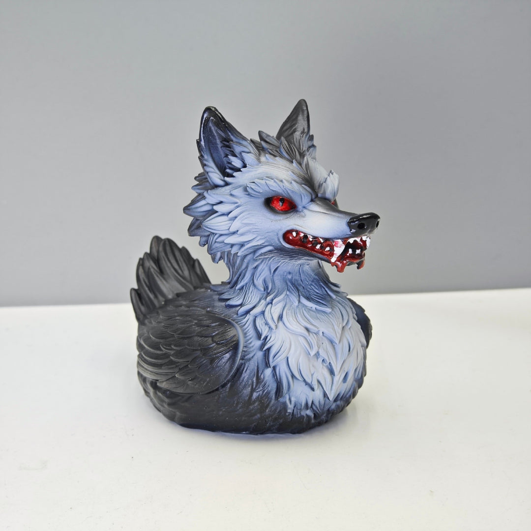Creepy rubber duck with wolf design Stornfield