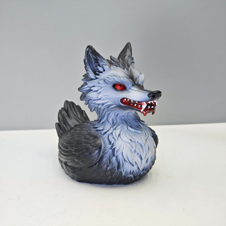 Creepy rubber duck with wolf design Stornfield