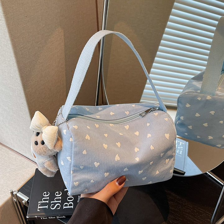 Cute Heart Pattern Handheld Bag