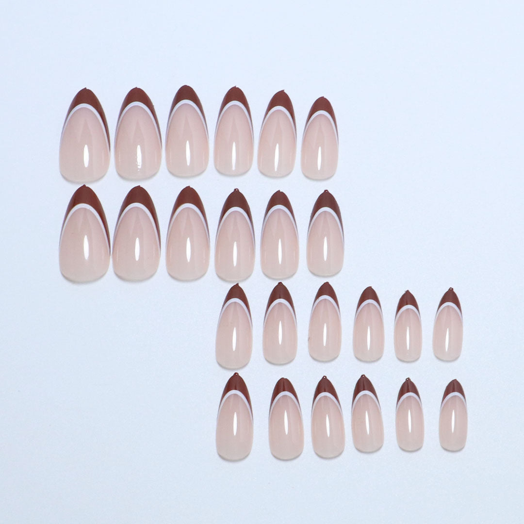 Premium Natural Finish Press-On Nail Tips Stornfield