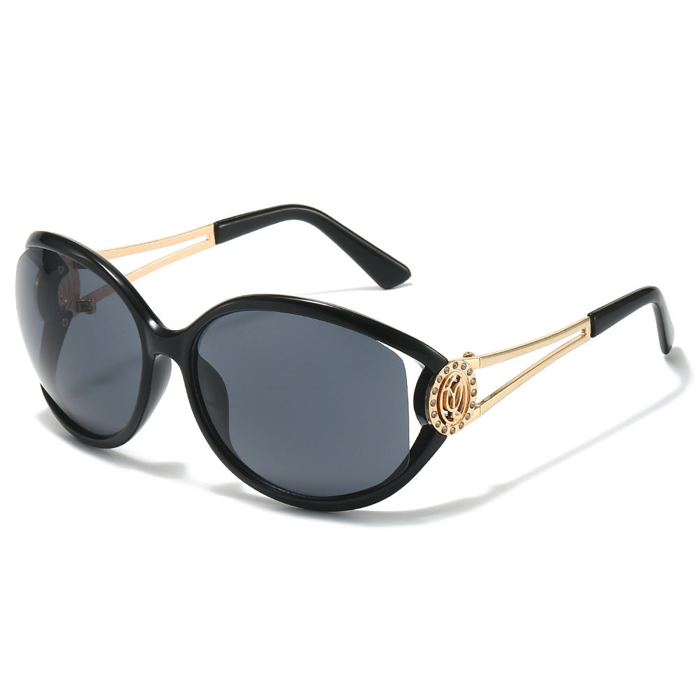 Designer Cat-Eye Sunglasses with Gold Accent Details Stornfield
