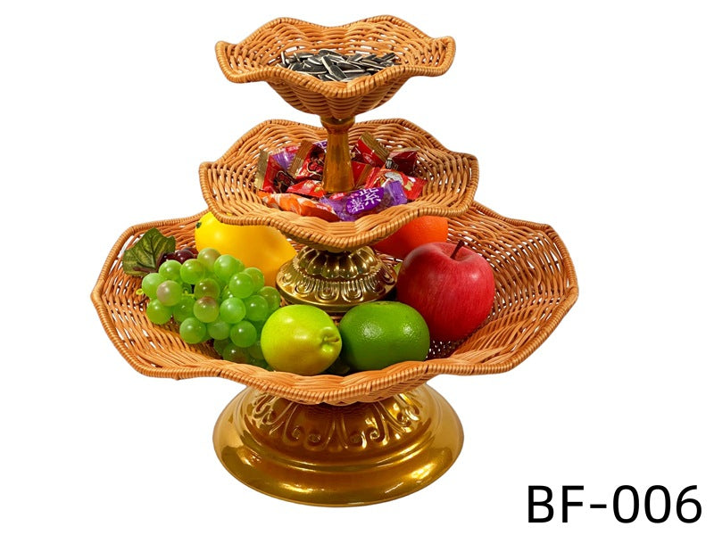 Women's elegant tray stand made of woven material Stornfield