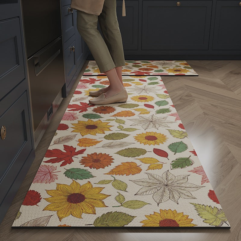 Floral Design Kitchen Comfort Mat