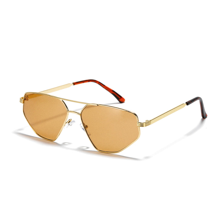 Ladies geometric sunglasses with elegant metal frame Stornfield