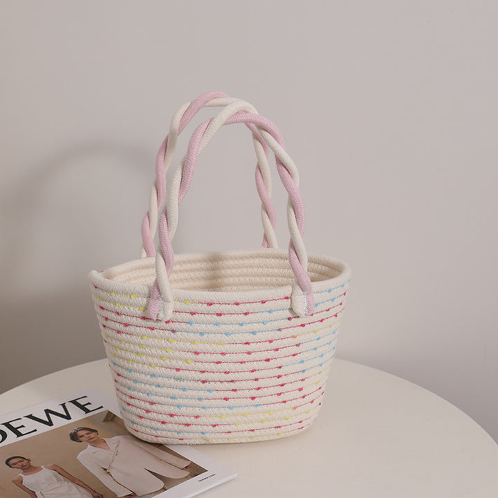 Fashionable Handbag Made of Braided Textile Stornfield