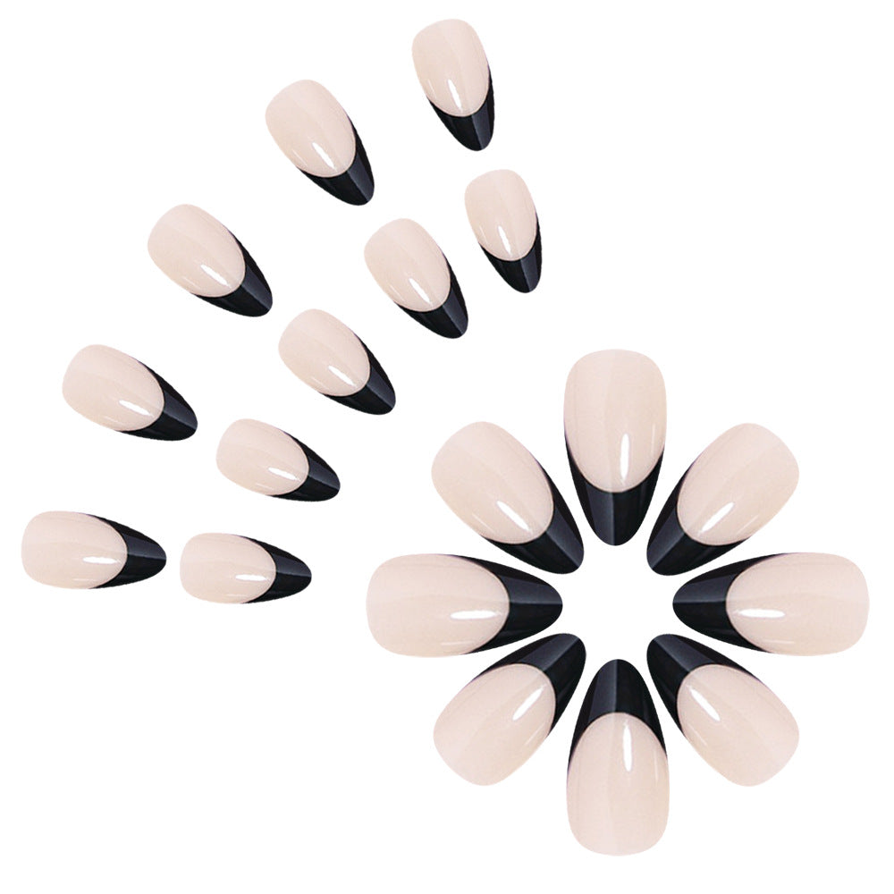 Chic French Tip Press-On Nails Stornfield