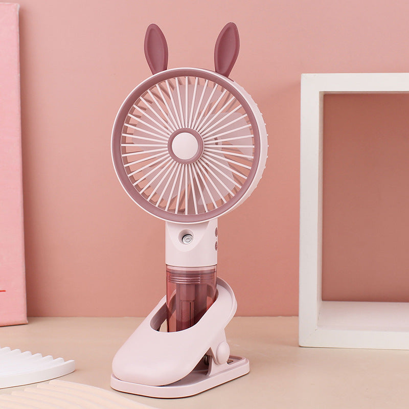 Women Portable Mini Fan with Spray Function Stornfield