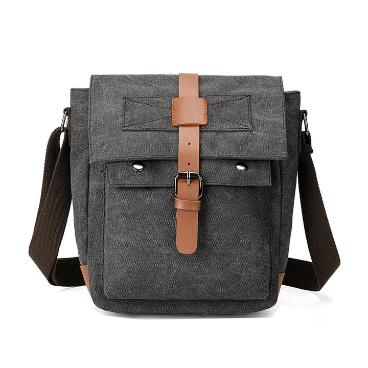 Vintage-Inspired Canvas Messenger Bag Stornfield