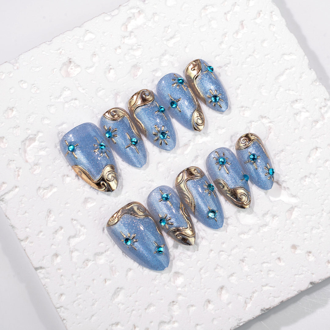 Elegant Press-On Nail Set Stornfield