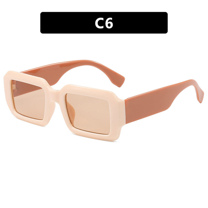 Ladies oversized square sunglasses with modern plastic frame Stornfield