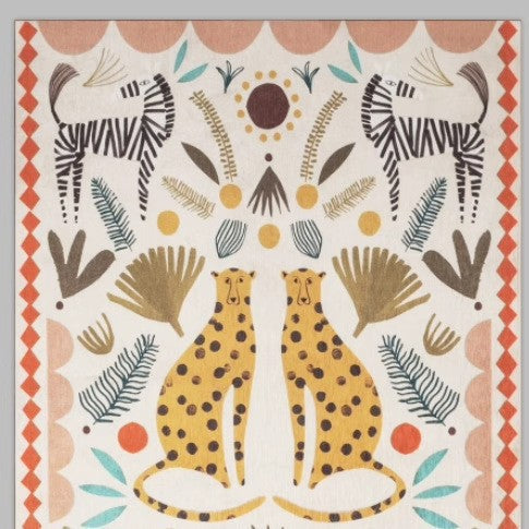 Artistic Tiger-Inspired Area Rug