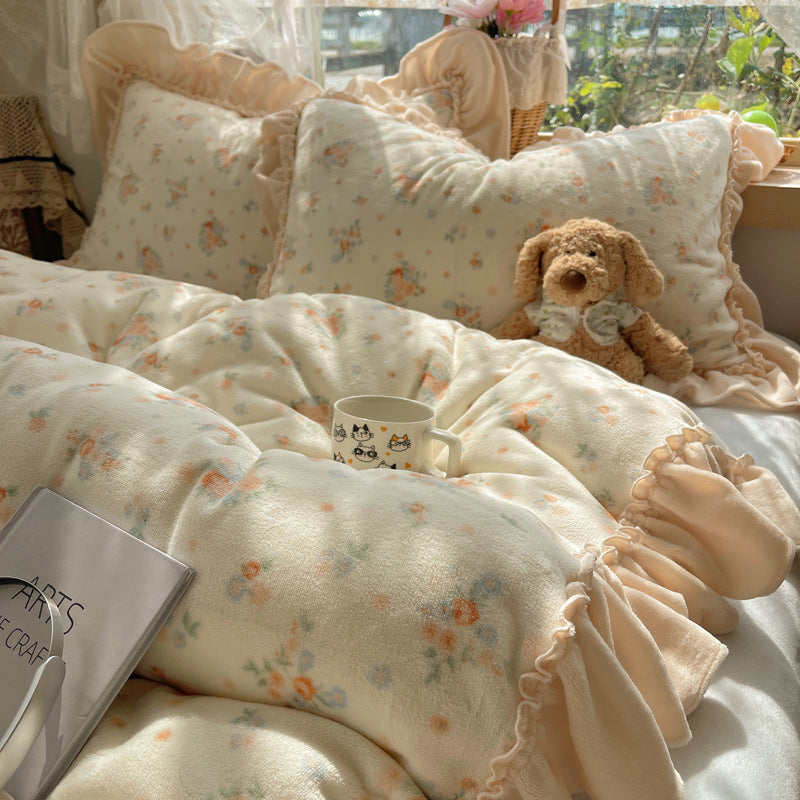 Floral Design Cozy Bedding Set