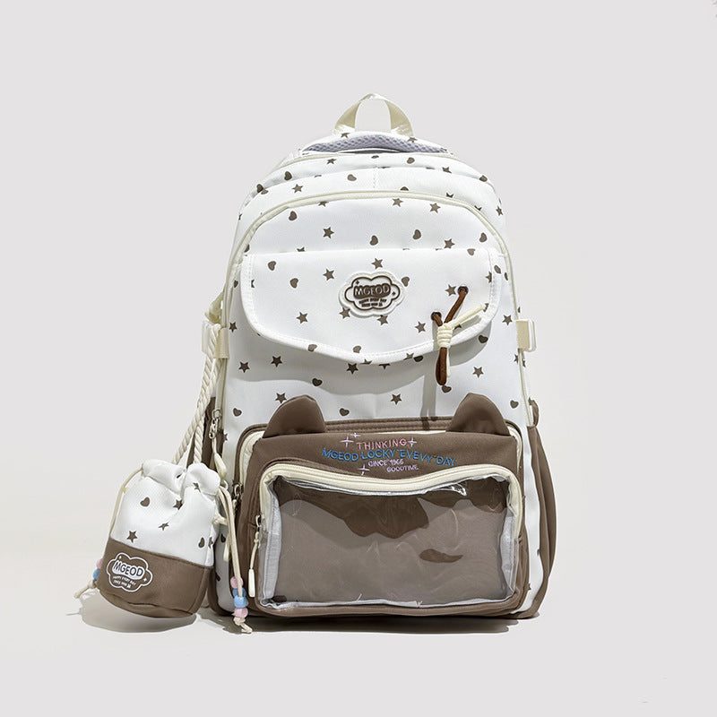 Playful Cat-Ear Design Backpack Stornfield